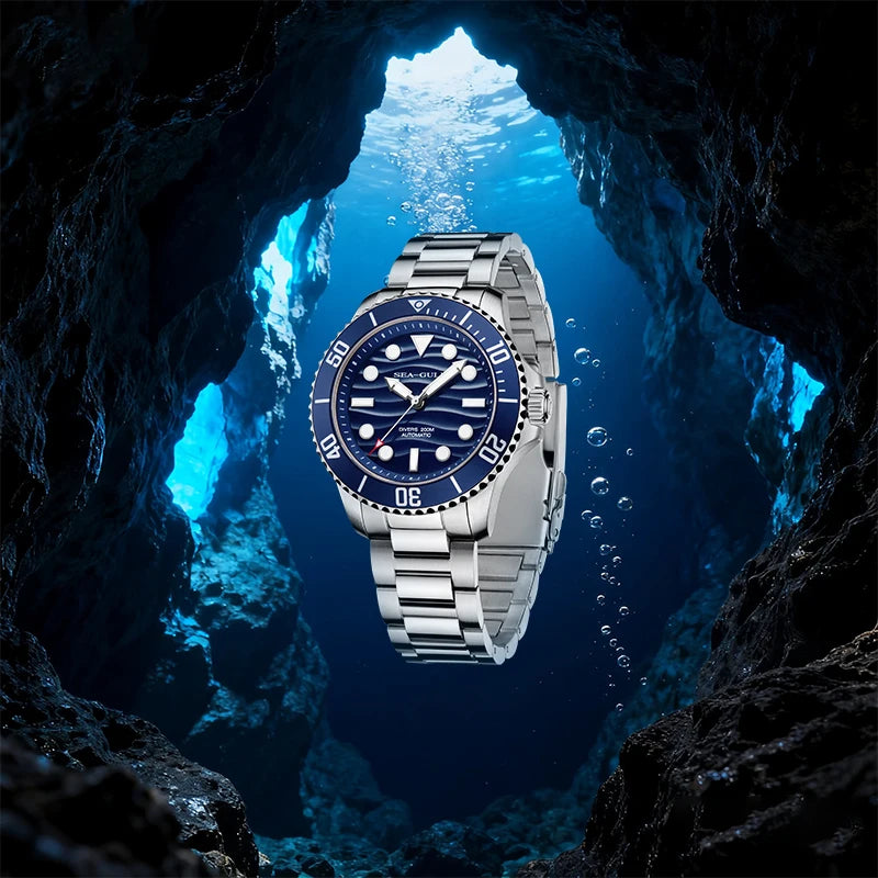 Sea-Gull Ocean Series Wave Dial Diver