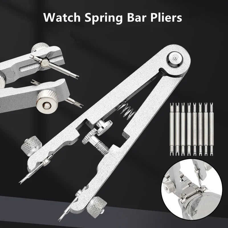 Watch Spring Bar Plier Tool Kit Spring Bar Tweezer Tool For Watch Wrist Bands Strap Removal Repair Fix Set