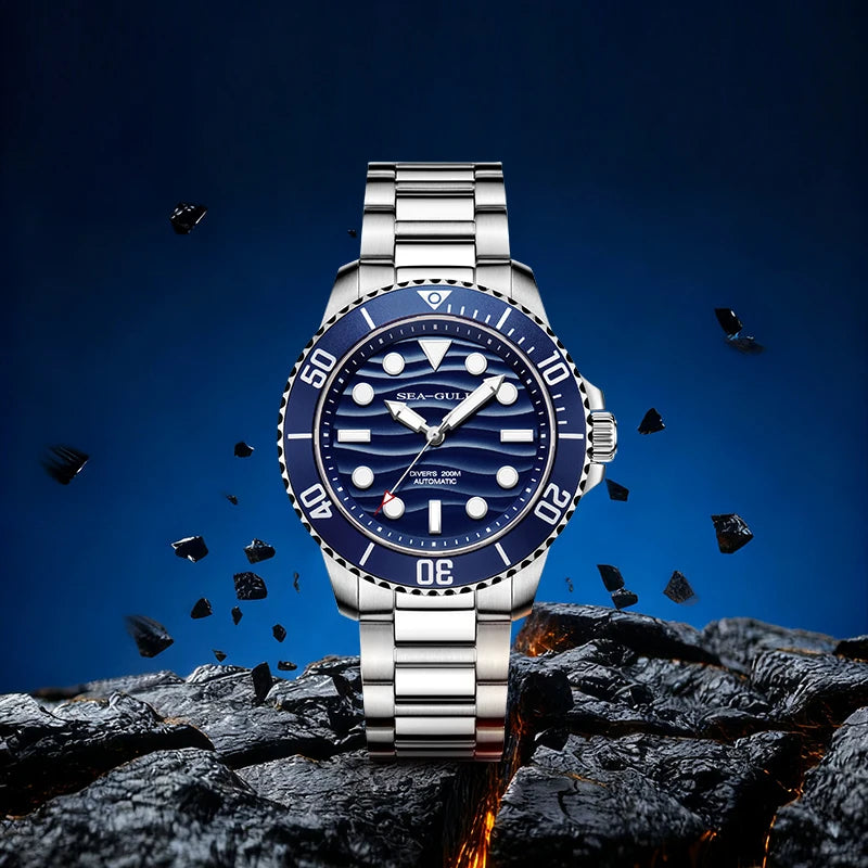 Sea-Gull Ocean Series Wave Dial Diver