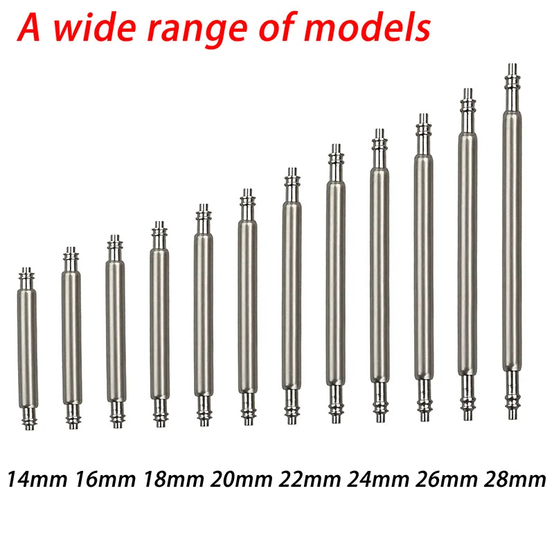 Watch bands Spring Bars Dia 1.5MM Stainless Steel Easy Install Length 16mm 18mm 19mm 20mm 21mm 22mm 24mm Watch Strap Spring Bars