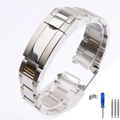 Stainless Steel Strap – Diver Style (20mm / 21mm Compatible)