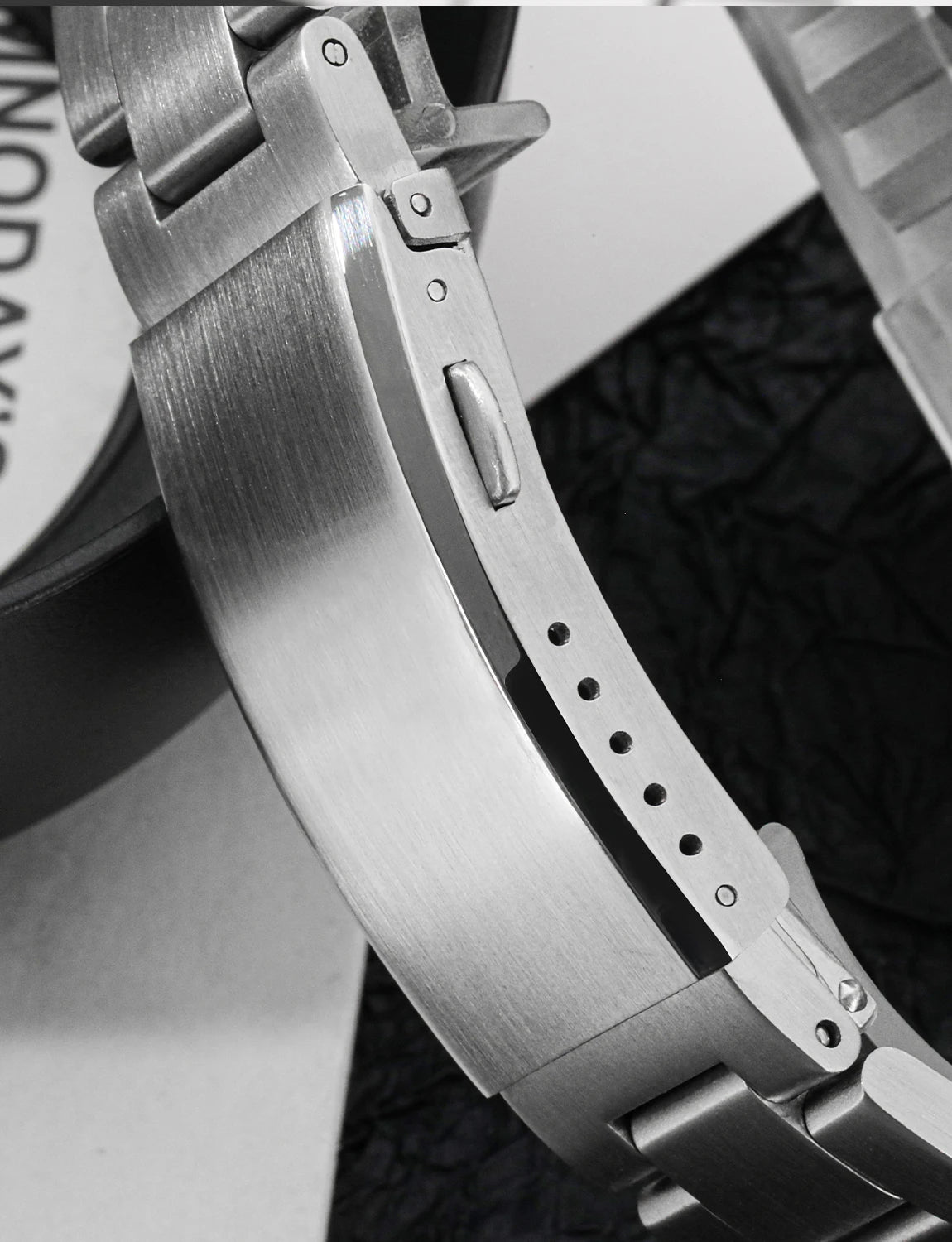 Original Watch Buckle 316L Solid Stainless Steel Double Push Extendable Adjustable Folding Watch Clasp 16/18/20/22mm