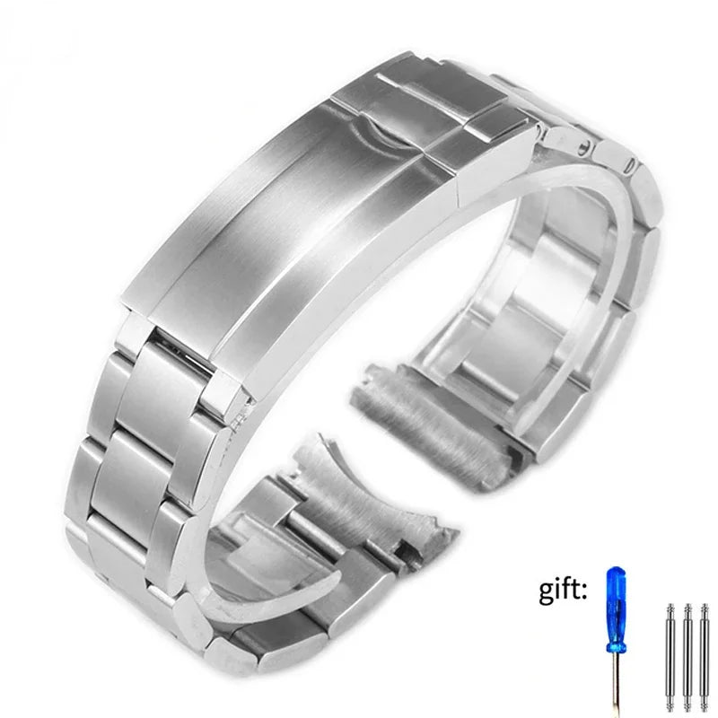 Stainless Steel Strap – Diver Style (20mm / 21mm Compatible)