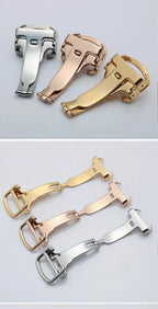 Stainless steel watch buckle For Cartier BALLON BlEU Tank Calibre 12mm 14mm 16mm 18mm 20mm silver rose gold watch folding buckle