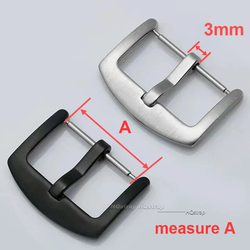 Metal Watch Band Buckle 16mm 18mm 20mm 22mm 24mm 26mm Men Watchband Strap Silver Black Gold Stainless Steel Clasp Watch Buckles