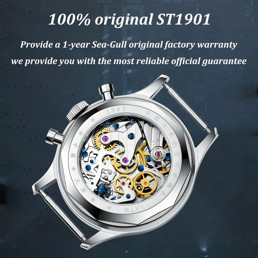 Sea-Gull 1963 Pilot's Mechanical Chronograph