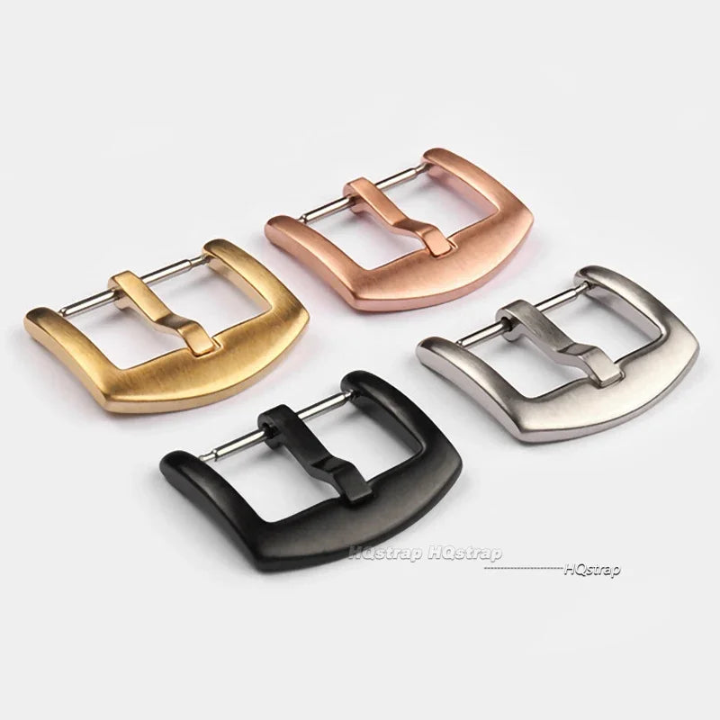 Metal Watch Band Buckle 16mm 18mm 20mm 22mm 24mm 26mm Men Watchband Strap Silver Black Gold Stainless Steel Clasp Watch Buckles