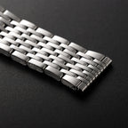 Stainless Steel Watch Bands 18mm 20mm 22mm for Men Women Universal Sport Bracelet Replacement Metal Folding Buckle Wrist Band