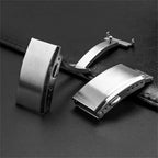 Original Watch Buckle 316L Solid Stainless Steel Double Push Extendable Adjustable Folding Watch Clasp 16/18/20/22mm