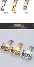 Stainless steel watch buckle For Cartier BALLON BlEU Tank Calibre 12mm 14mm 16mm 18mm 20mm silver rose gold watch folding buckle