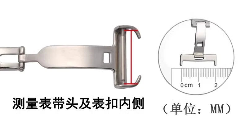 Stainless steel watch buckle For Cartier BALLON BlEU Tank Calibre 12mm 14mm 16mm 18mm 20mm silver rose gold watch folding buckle