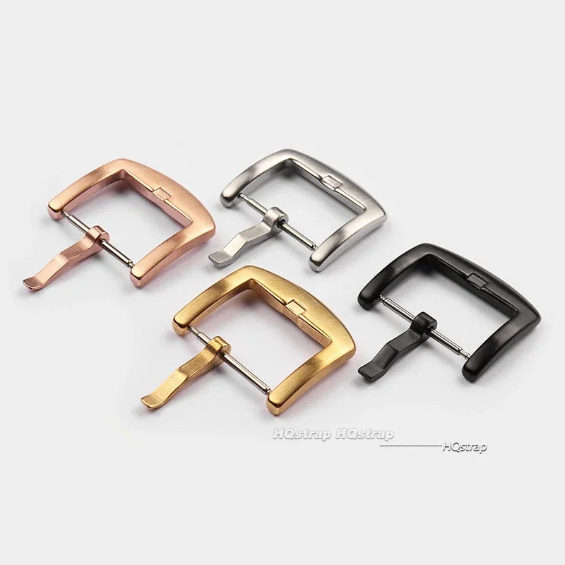 Metal Watch Band Buckle 16mm 18mm 20mm 22mm 24mm 26mm Men Watchband Strap Silver Black Gold Stainless Steel Clasp Watch Buckles