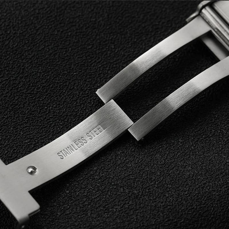 Original Watch Buckle 316L Solid Stainless Steel Double Push Extendable Adjustable Folding Watch Clasp 16/18/20/22mm