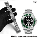 Stainless Steel Strap – Diver Style (20mm / 21mm Compatible)