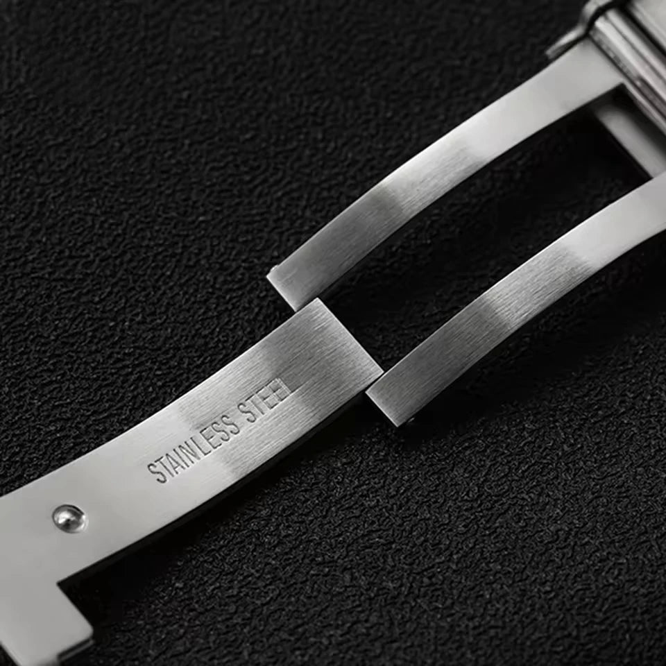 Original Watch Buckle 316L Solid Stainless Steel Double Push Extendable Adjustable Folding Watch Clasp 16/18/20/22mm