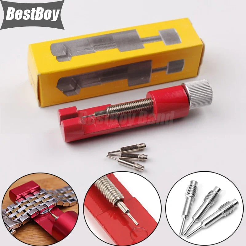Metal Watch Repair Tool Adjusting Watch Strap Tool with Watch Pin Band Bracelet Link Pin Tool Remover Easy To Remover Adjust