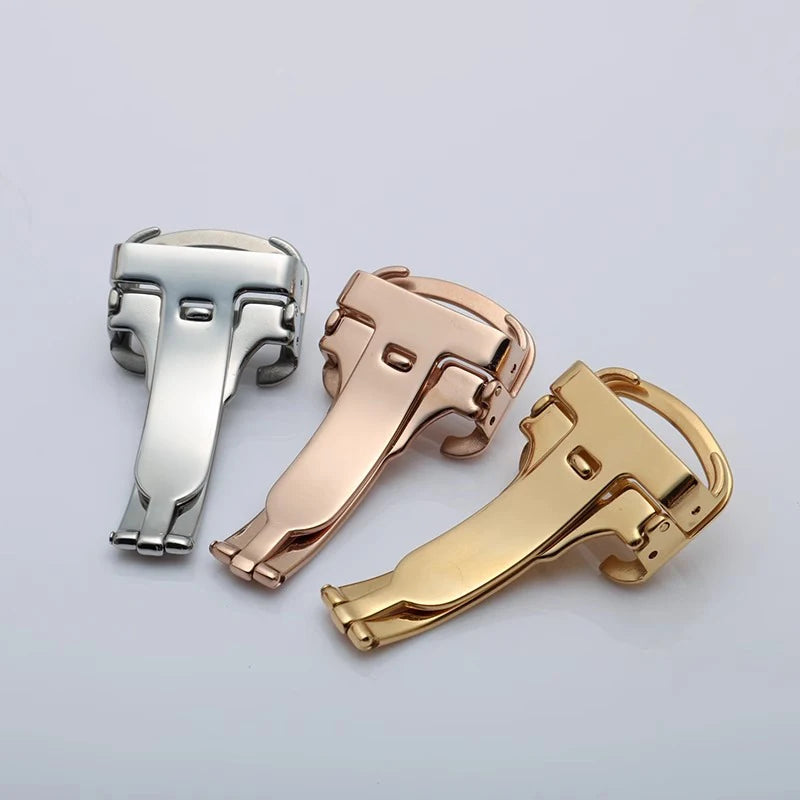 Stainless steel watch buckle For Cartier BALLON BlEU Tank Calibre 12mm 14mm 16mm 18mm 20mm silver rose gold watch folding buckle