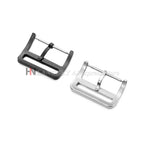 Solid Stainless Steel Watch Buckle 12/14/16/17/18/20mm/22mm Watchband Metal Square Button Polished Clasps Silver Black Rose Gold