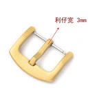 Metal Watch Band Buckle 16mm 18mm 20mm 22mm 24mm 26mm Watchband Strap Silver Black Gold Stainless Steel Clasp Accessories
