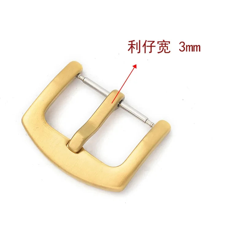 Metal Watch Band Buckle 16mm 18mm 20mm 22mm 24mm 26mm Watchband Strap Silver Black Gold Stainless Steel Clasp Accessories