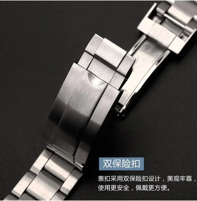 Stainless Steel Strap – Diver Style (20mm / 21mm Compatible)