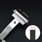 Original Watch Buckle 316L Solid Stainless Steel Double Push Extendable Adjustable Folding Watch Clasp 16/18/20/22mm