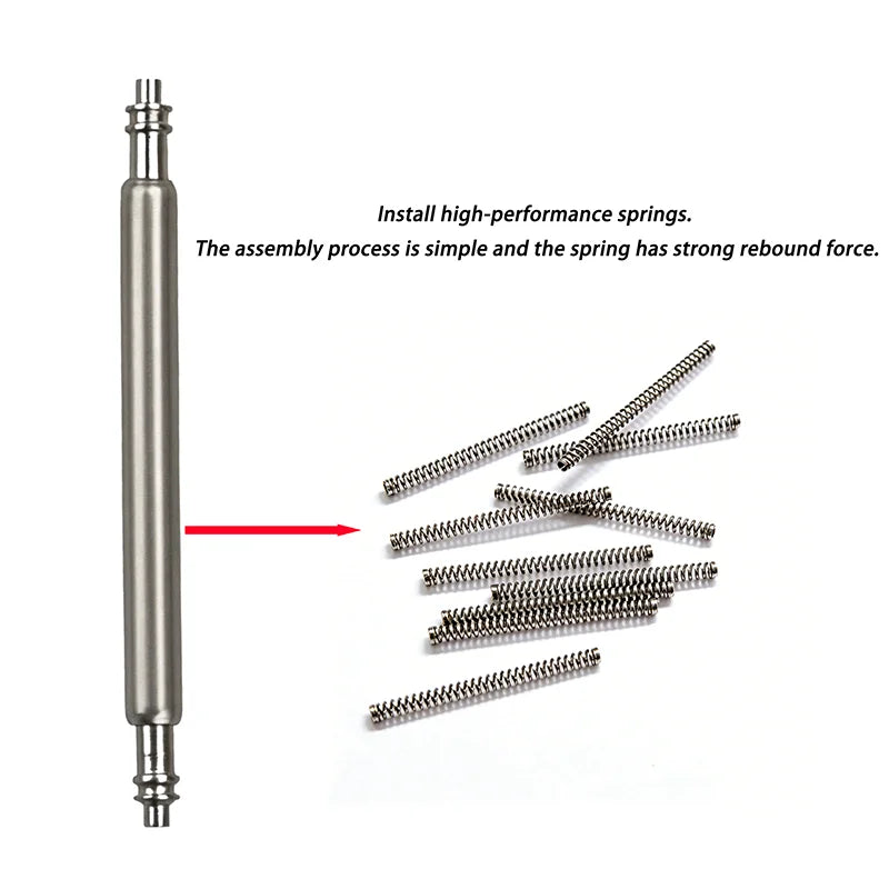 Watch bands Spring Bars Dia 1.5MM Stainless Steel Easy Install Length 16mm 18mm 19mm 20mm 21mm 22mm 24mm Watch Strap Spring Bars