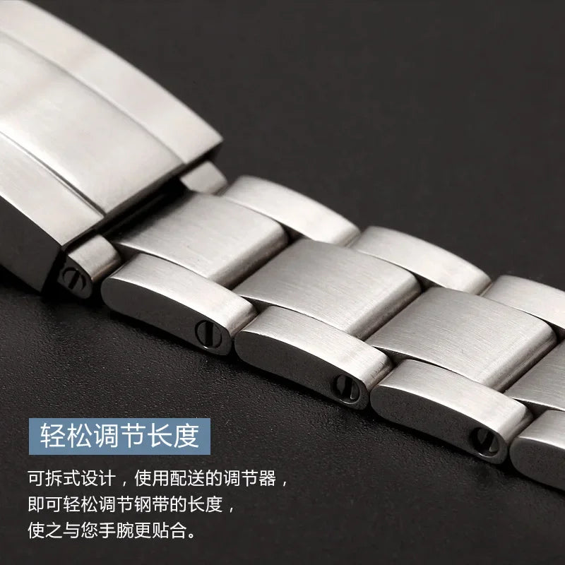 Stainless Steel Strap – Diver Style (20mm / 21mm Compatible)
