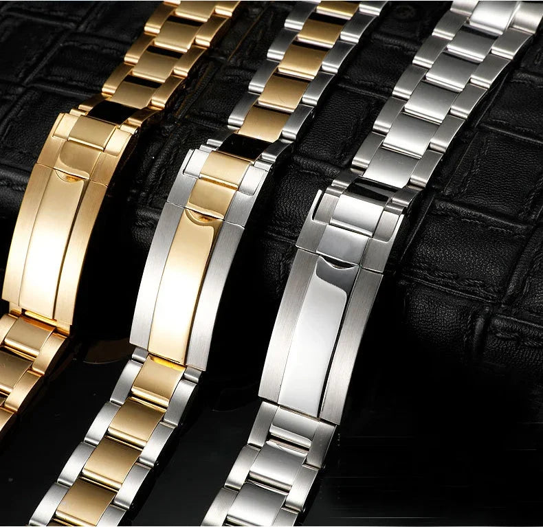 Stainless Steel Strap – Diver Style (20mm / 21mm Compatible)