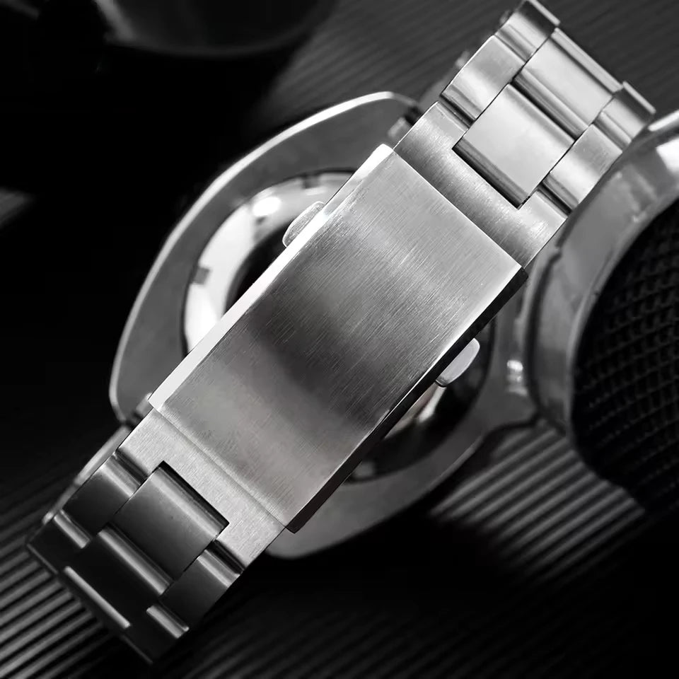 Original Watch Buckle 316L Solid Stainless Steel Double Push Extendable Adjustable Folding Watch Clasp 16/18/20/22mm