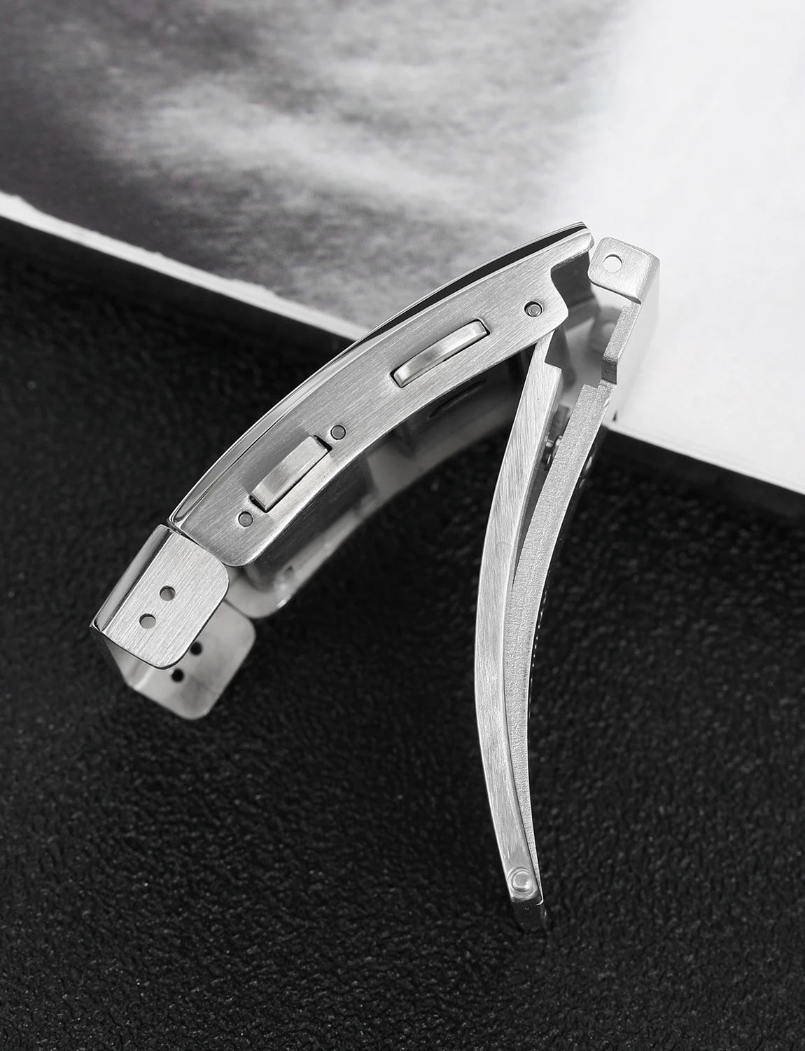 Original Watch Buckle 316L Solid Stainless Steel Double Push Extendable Adjustable Folding Watch Clasp 16/18/20/22mm