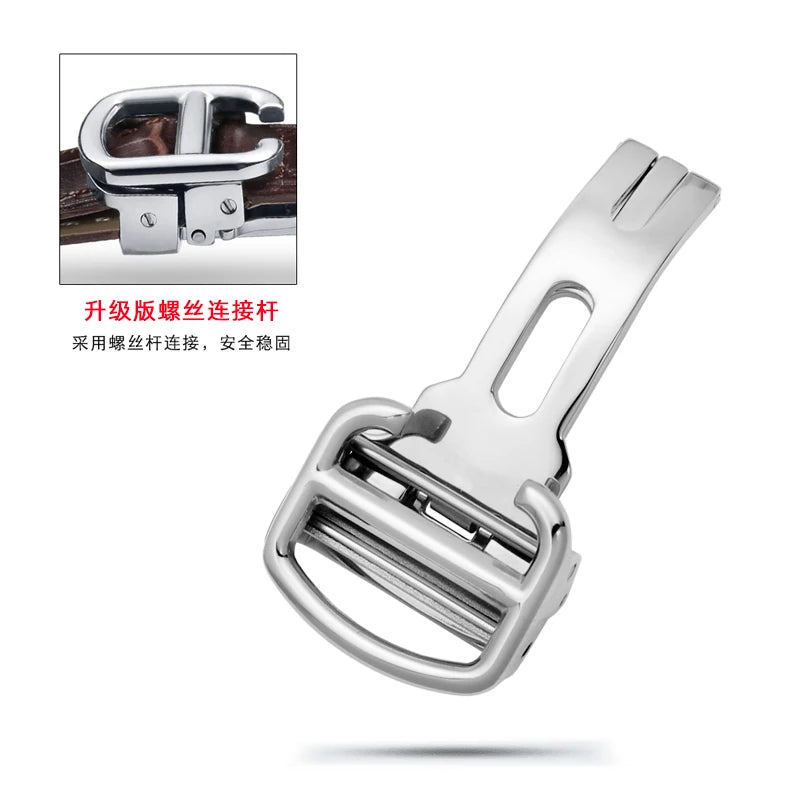 Stainless steel watch buckle For Cartier BALLON BlEU Tank Calibre 12mm 14mm 16mm 18mm 20mm silver rose gold watch folding buckle