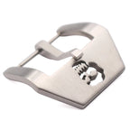 Stainless Steel Watch Band Buckle 20 22 24 26mm Silver Brushed Watchband Skull Clasp Strap Accessories
