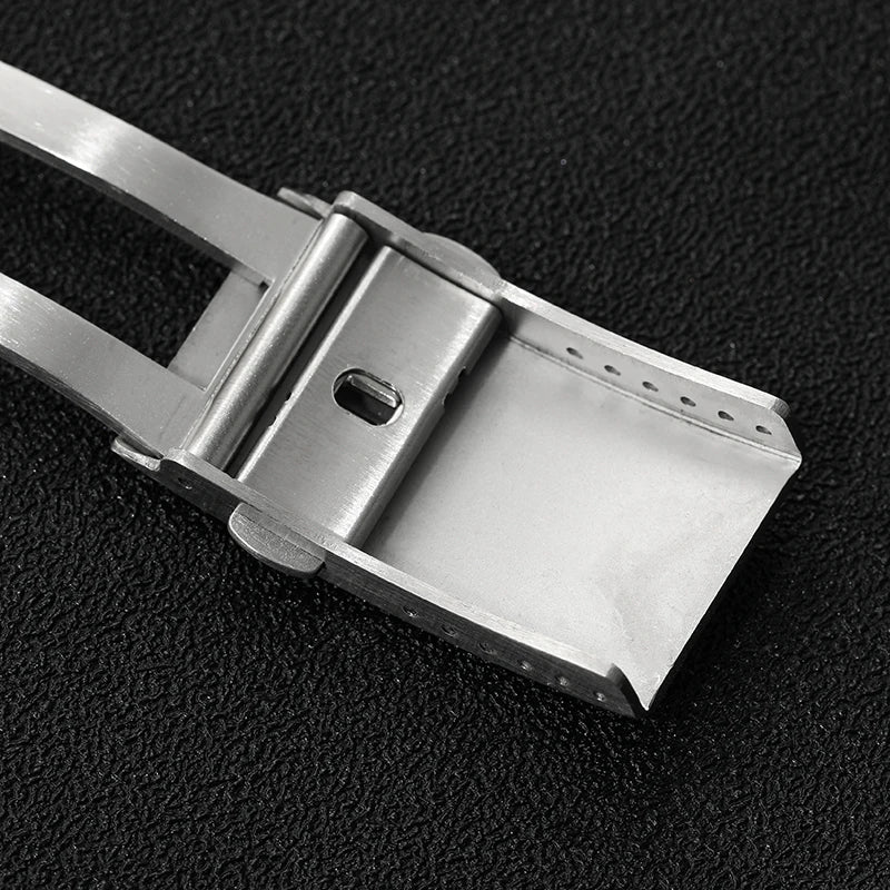 Original Watch Buckle 316L Solid Stainless Steel Double Push Extendable Adjustable Folding Watch Clasp 16/18/20/22mm