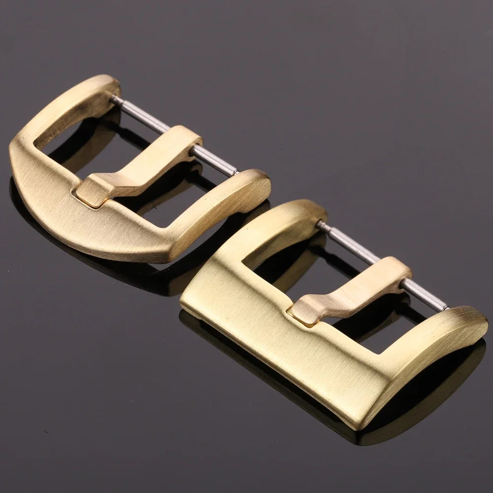 Brass Watch Buckle 18mm 20mm 22mm 24mm High Quality Solid Copper Clasp for Women Men Watchband Strap Accessories