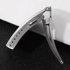 Original Watch Buckle 316L Solid Stainless Steel Double Push Extendable Adjustable Folding Watch Clasp 16/18/20/22mm