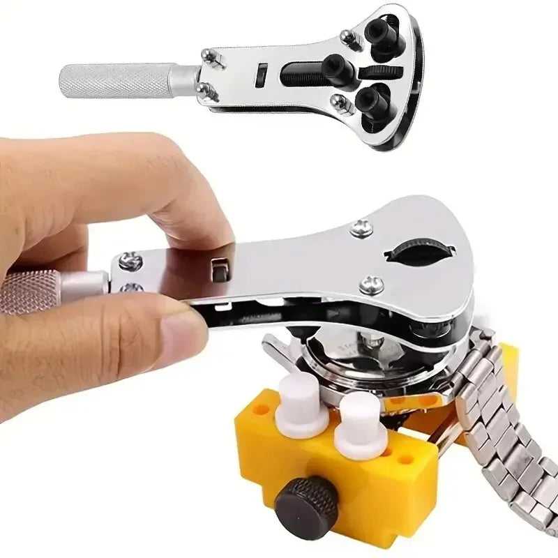 Watch Repair Tool Waterproof Screw Adjustable 3 Claws Back Case Opener Wrench Remover Watch Battery Press Closer Remover Wrench