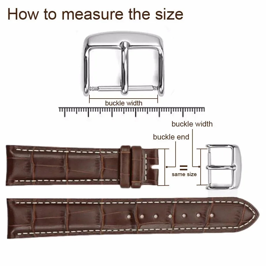 Brass Watch Buckle 18mm 20mm 22mm 24mm High Quality Solid Copper Clasp for Women Men Watchband Strap Accessories