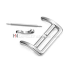 Solid Stainless Steel Watch Buckle 12/14/16/17/18/20mm/22mm Watchband Metal Square Button Polished Clasps Silver Black Rose Gold