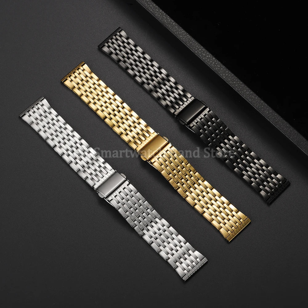 Stainless Steel Strap – Universal Fit (18mm / 20mm / 22mm)