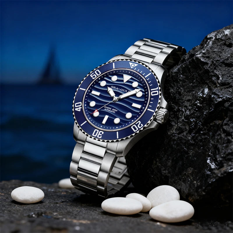 Sea-Gull Ocean Series Wave Dial Diver